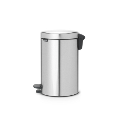 Brabantia NewIcon Pedaalemmer - 12 liter - kunststof binnenemmer - matt steel fingerprint proof