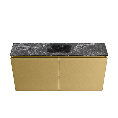 MONDIAZ TURE-DLUX Meuble WC 100 cm Oro. EDEN lavabo Lava position centrale. Sans trou de robinet.