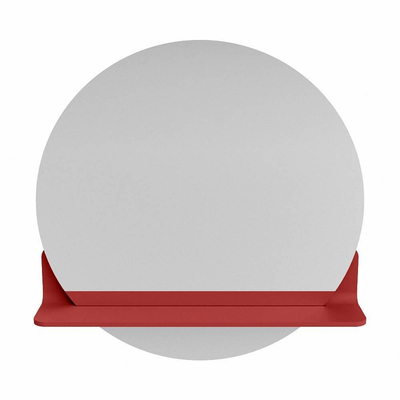 Mondiaz SPOT miroir – Ø 60 cm – avec tablette – Fire (rouge)