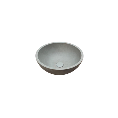 Ideavit Beton lavabo sur pied - 36x14,5cm - rond - avec bonde clic-clac - anti-rayures - étanche - couleur D5