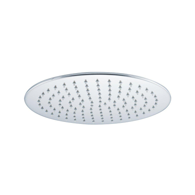 Fortifura Calvi Ensemble de douche pluie encastrable - thermostatique - bras plafond - pommeau 25cm - douchette ronde - flexible lisse - chrome