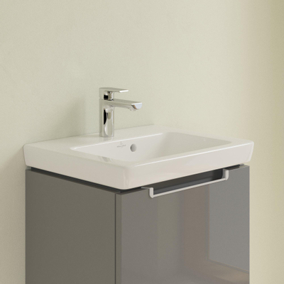 Villeroy & Boch Subway 2.0 meubelfontein - 50x40cm - 1 kraangat - met overloop - White Alpine (glans wit)