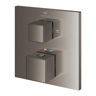 Grohe Grohtherm cube afdekset thermostaat m/omstel graphite geb.