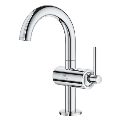 Grohe Atrio M-size wastafelmengkraan push open chroom