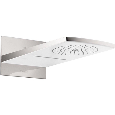 Hansgrohe Raindance Select Ensemble de douche - robinet encastrable - partie encastrable - robinet d'arrêt encastrable - pomme de douche - douchette - support - flexible - blanc chrome