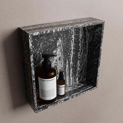Mondiaz EASY Niche salle de bains - 29.5x8x29.5cm - à encastrer ou à monter - 1 compartiment - Lava