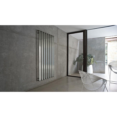 Nemo Stock Collection STEP_V designradiator - 180x67cm - aluminium - 789 watt - STEPV - verchroomd