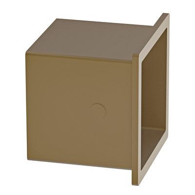 Fortifura Calvi Toiletrolhouder - inbouw - 17.3x17.3x15.3cm - PVD - geborsteld messing (goud)