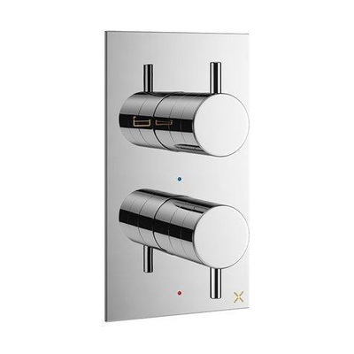 Crosswater MPRO mitigeur de bain - encastré - vertical - 2 fonctions - chrome