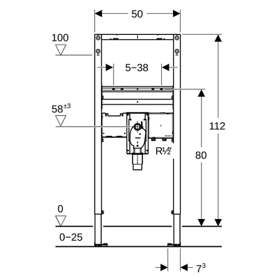 GeberitDuofixwst 112 cm wstkr inb.functiebox en inb.sifon