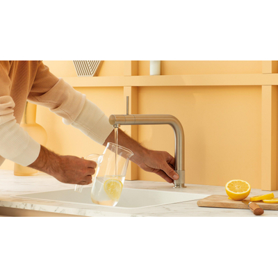 Quooker Front kokendwaterkraan - Combi reservoir - Warm / kokend water - RVS geborsteld