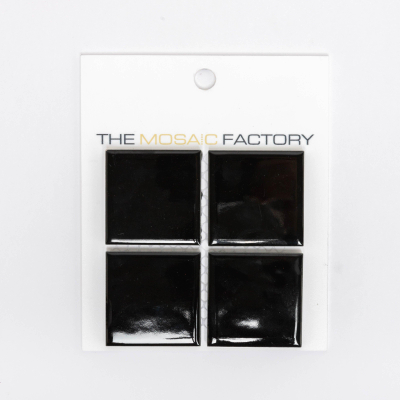 SAMPLE The Mosaic Factory Barcelona carreau mosaïque 4,8x4,8x0,6cm carreau mural pour intérieur et extérieur carré Céramique Noir