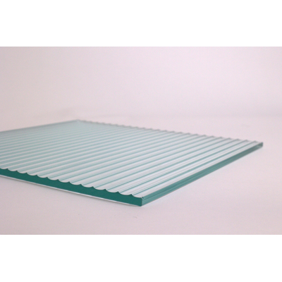 Fortifura Galeria Douche à l'italienne - 110x200cm - verre clair côtelé - anticalcaire - verre de sécurité 8mm - bras muraux - Cuivre brossé