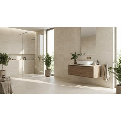 SAMPLE Terravito Bemico Keramische wand- en vloertegel - gerectificeerd - Ivory