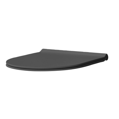 Xenz Gio abattant WC - forme D - softclose - déclipsable - ebony mat (noir)