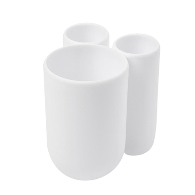 Umbra Touch porte-brosses à dents 10x8x10cm Polyester Blanc