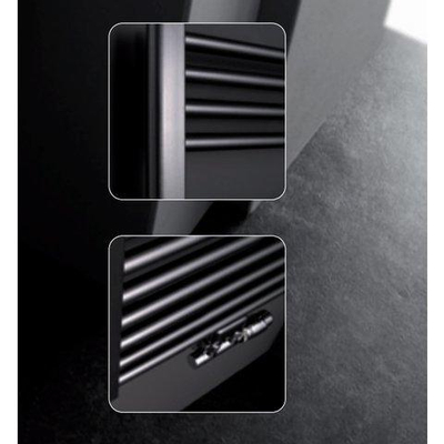 Instamat Rondo lux radiateur sèche-serviettes, dim. h 1490 x l 507 mm, 6 connexions ½", incl. supports muraux, standard blanc