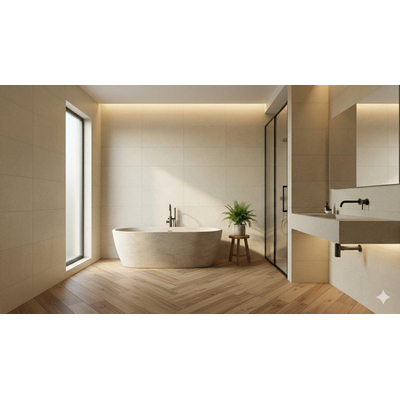 EnergieKer Brera Vloer- en wandtegel - 30x60cm - gerectificeerd - mat beige