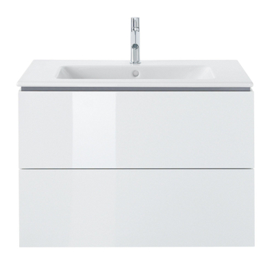 Duravit ME by Starck Lavabo pour meuble 83x49cm avec 1 trou pour robinetterie avec trop plein et Wondergliss blanc