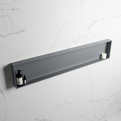 MONDIAZ EASY Nis - 149.5x29.5cm - geschikt voor in- of opbouw - 1 vak - kleur Plata | Plata