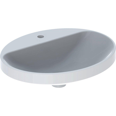 Geberit Variform lavabo à poser ovale 55cm 1 trou de robinet blanc tect
