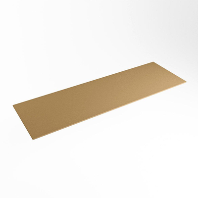Mondiaz TOP 23 Plan sous vasque - 130x23.5x0.9cm - compatible comme plan de meuble - solid surface - Oro