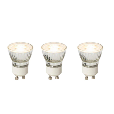 Luedd Lampe LED - set de 3 - GU10 - 4W - 2700K - 200LM - dimmable