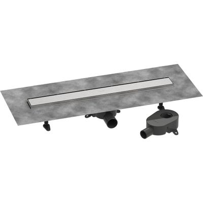 Hansgrohe RainDrain Go Caniveau de douche - 70cm - installation standard/à ras - carrelable - brushed stainless steel