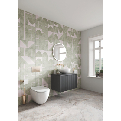Crosswater Limit Badkamermeubelset - 70x45x45cm - 1 lade - steelwood/anthracite (hout)