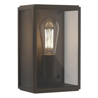 Astro Homefield 160 Lampe murale 25x16x11cm IP44 douille E27 Bronze