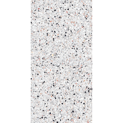 EnergieKer Medley - Carrelage Terrazzo et mural - 60x120cm - rectifié - Blanc mat