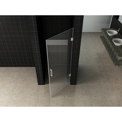 Wiesbaden Less Porte de niche 900 x 2000 x 8 mm verre clair nano/chrome