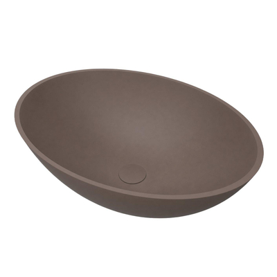 Arcqua Prince Opbouw Waskom - ovaal - 49x34cm - mat mokka