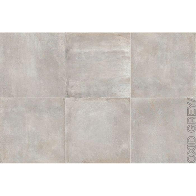 Herberia ceramiche carreau de sol et de mur gris oxyde 90x90cm rectifié aspect industriel gris mat