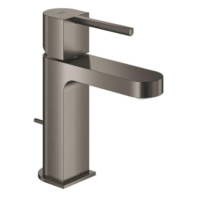 GROHE Plus robinet de lavabo économiseur d'eau taille S avec garniture de vidage brushed hard graphite