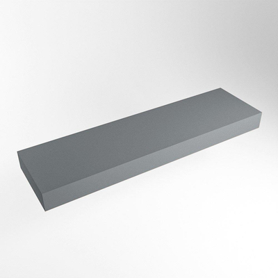 Mondiaz TOP 30 Vrijhangend Topblad - 150x30x12cm - geschikt voor waskom - Solid surface - Plata