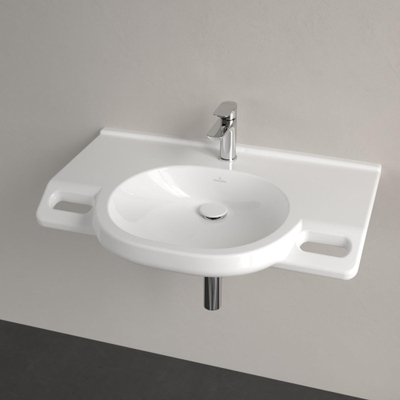 Villeroy & Boch ViCare lavabo - 81x56x18.5cm - sans trop-plein - CeramicPlus - blanc alpin