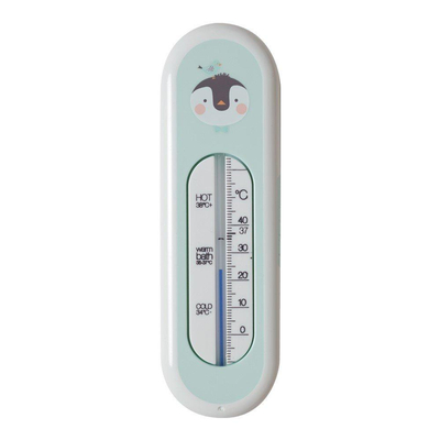 Bébé-jou Lou-lou Badthermometer 16.5x5cm Pinguin mint groen