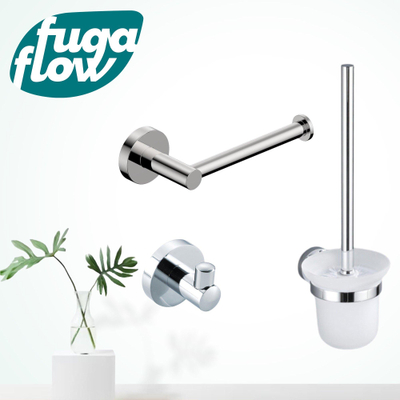 FugaFlow Eccelente Sobrado ensemble de toilette 3 pièces chromé