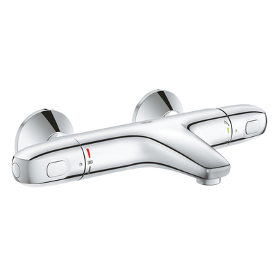 Grohe Grohtherm 1000 Thermostatische Badmengkraan - HOH 15cm - met koppelingen - chroom