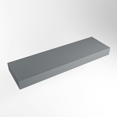 Mondiaz TOP 30 Vrijhangend Topblad - 140x30x12cm - geschikt voor waskom - Solid surface - Plata