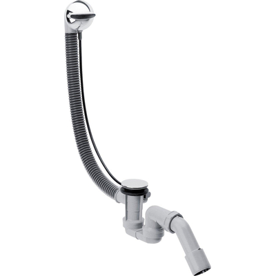 Hansgrohe Flexaplus bonde de vidage, système vidage remplissage avec bonde pour baignoire normale chrome