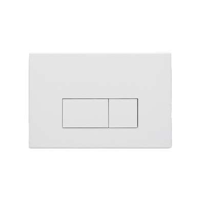 FugaFlow Metal Plaque de commande - pour réservoir Geberit UP320 - 24.4x16.2cm - dualflush - boutons rectangulaires - métal - Blanc mat