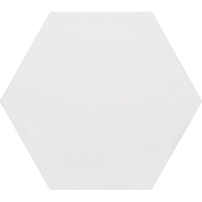 Douglas Jones Vintage Wandtegel hexagon 15x17cm 8mm witte scherf Blanco