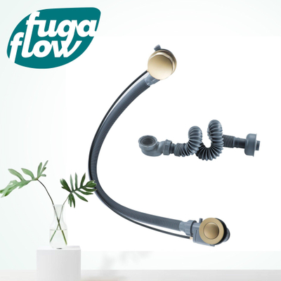 Fugaflow Eccelente Sobrado bonde de baignoire apparente - commande rotative avec fonction de remplissage - évacuation prolongée - laiton brossé