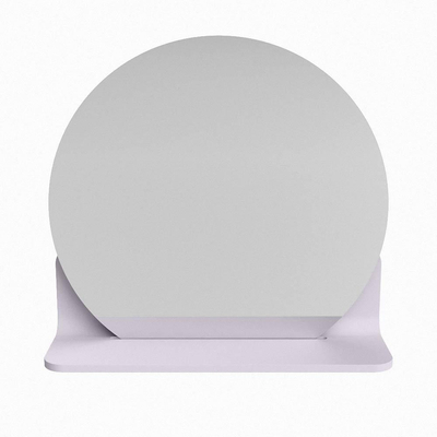 Mondiaz SPOT miroir – Ø 40 cm – avec tablette – Cale (gris clair)