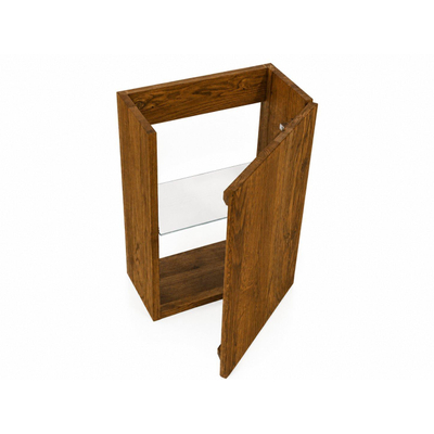 Saniclass Holz Pure Fonteinkast - 39.4x21.5x55cm - 1 deur - Walnut pure
