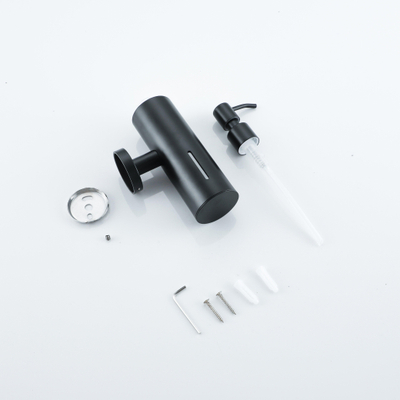 Fortifura Calvi zeepdispenser - wand - rond - mat zwart - licht beschadigd - OUTLET UDEN