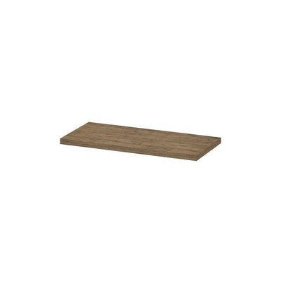 INK Topdeck Wastafelblad - 100x45x3.5cm - tbv onderkast - MFC - Naturel eiken