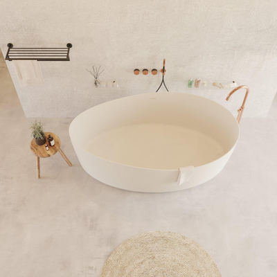 Ideavit Solidharmony vrijstaand bad 175x100cm Solid surface mat wit